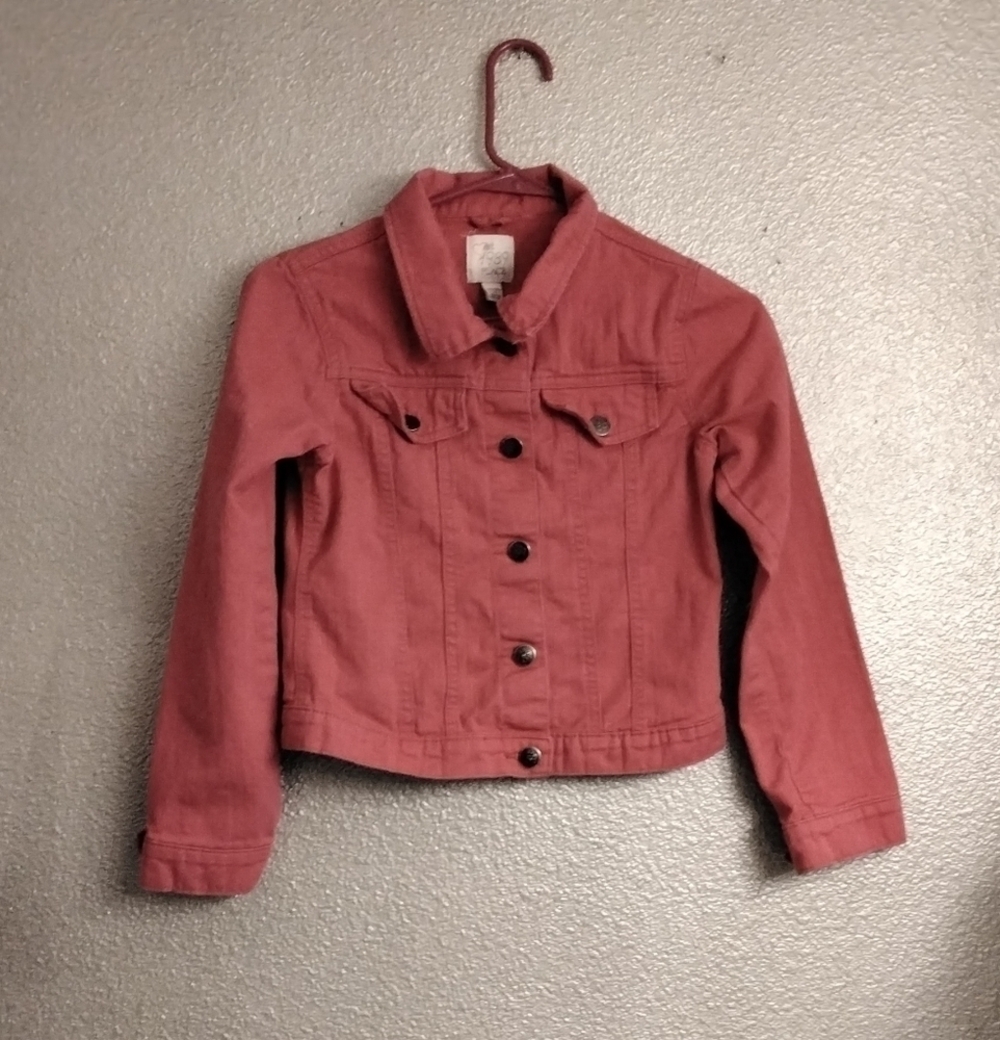 1989 Place Pink Jean Jacket  Size XL (14)
